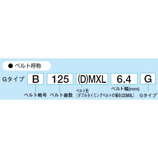 三ツ星ベルト タイミングベルトG 110XL037｜dendouki｜03