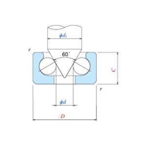 NSKマイクロプレシジョン BCF4X ピボット玉軸受 : 伝動機ドットコム
