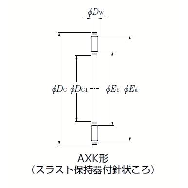 NTN ニードルベアリング AXK1100 スラストころ軸受｜dendouki｜03