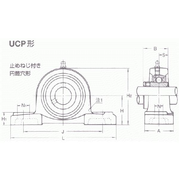 ◆ＮＴＮ ピロー形ベアリングユニット C-UCP307D1 未使用◆ C-UCP307D1 ベアリングユニット ピロー形ユニット給油式 NTN