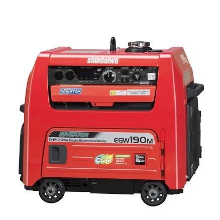 ヤマビコ 新ダイワ エンジン溶接機（発電機兼用）ウエルダ EGW190M-IRC 