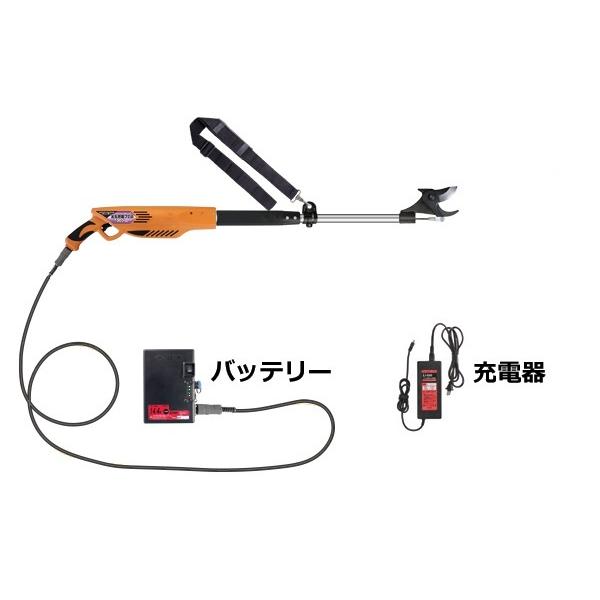 ニシガキ 充電式太枝切鋏 太丸充電プロS750（バッテリー、充電器付） 0.75m N-940 （北海道、沖縄・離島は、別途運賃お見積り必要）の画像