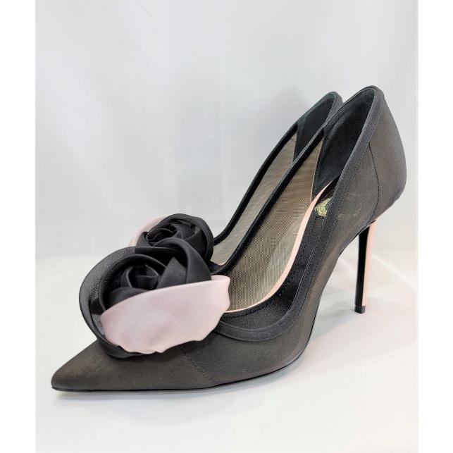 Christian Dior ブラック オープントゥ ミュール 36.5（Christian Dior 