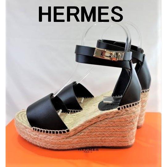 HERMES 【新品】エルメス HERMES ケリー金具 ウェッジソール HERMES 【新品】エルメス HERMES ケリー金具 ウェッジソール