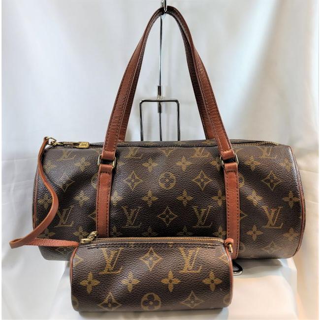 ルイヴィトン モノグラム パピヨン30 旧型 ポーチ付 ショルダーバッグ 