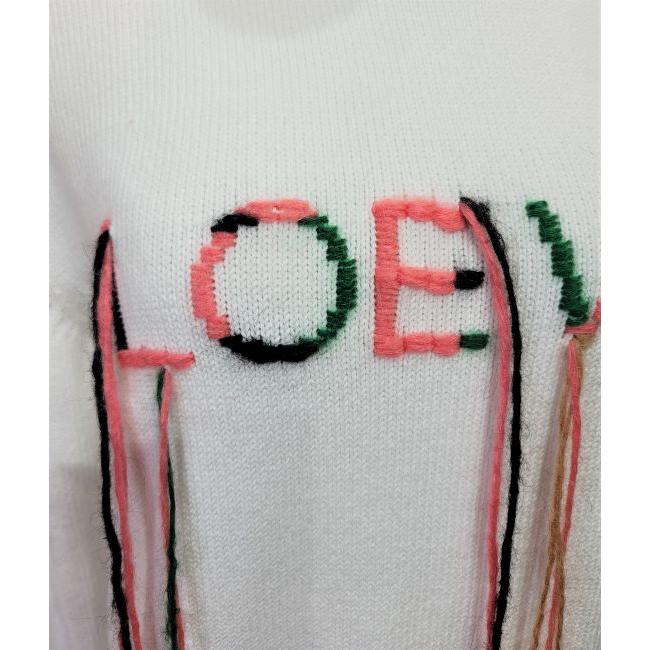 LOEWE 【送無】LOEWE ロエベ ロゴ コットン ニット セーター XS LOEWE 【送無】LOEWE ロエベ ロゴ コットン ニット セーター XS