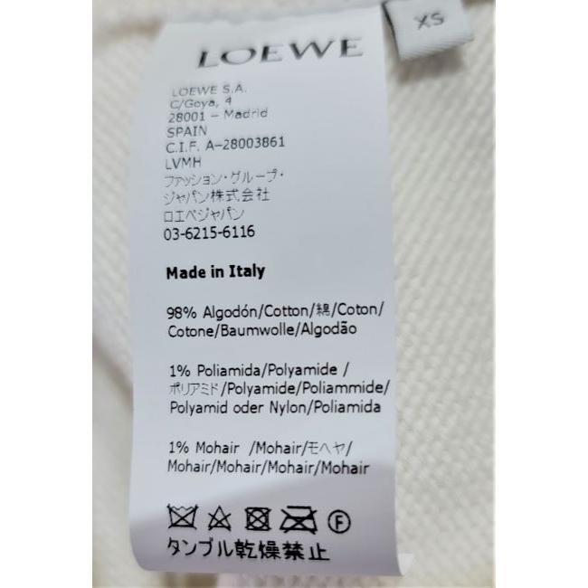 LOEWE 【送無】LOEWE ロエベ ロゴ コットン ニット セーター XS LOEWE 【送無】LOEWE ロエベ ロゴ コットン ニット セーター XS