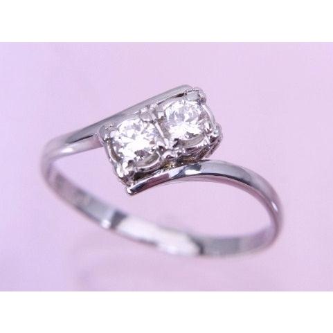 Pt900 プラチナ900 ダイヤ リング 指輪 0.25ct 3g 約11号