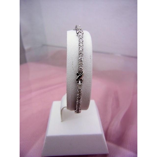 k18WGダイヤモンドブレスレット17cm