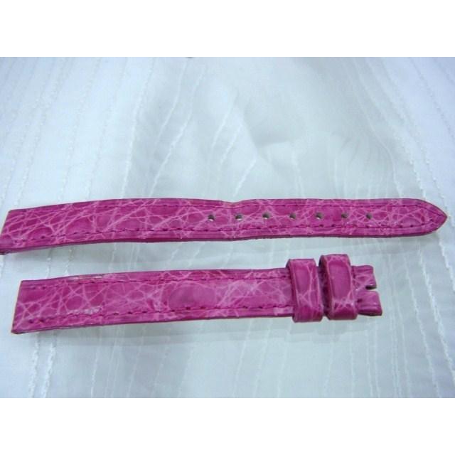 送料無料　Cartier カルティエ 腕時計用 クロコダイル ピンク色　ベルト 極美品｜denen-jwelry