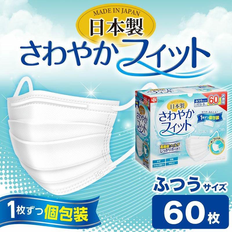 【送料無料】【レック】さわやかフィットマスク　ふつうサイズ　60枚入り【3個セット！】｜denergy2｜02