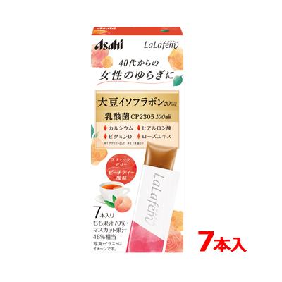 送料無料　アサヒグループ食品　ララフェム ゼリー ピーチティー 7本入 3個セット　ゼリータイプ 大豆イソフラボン フェムケア｜denergy2｜02