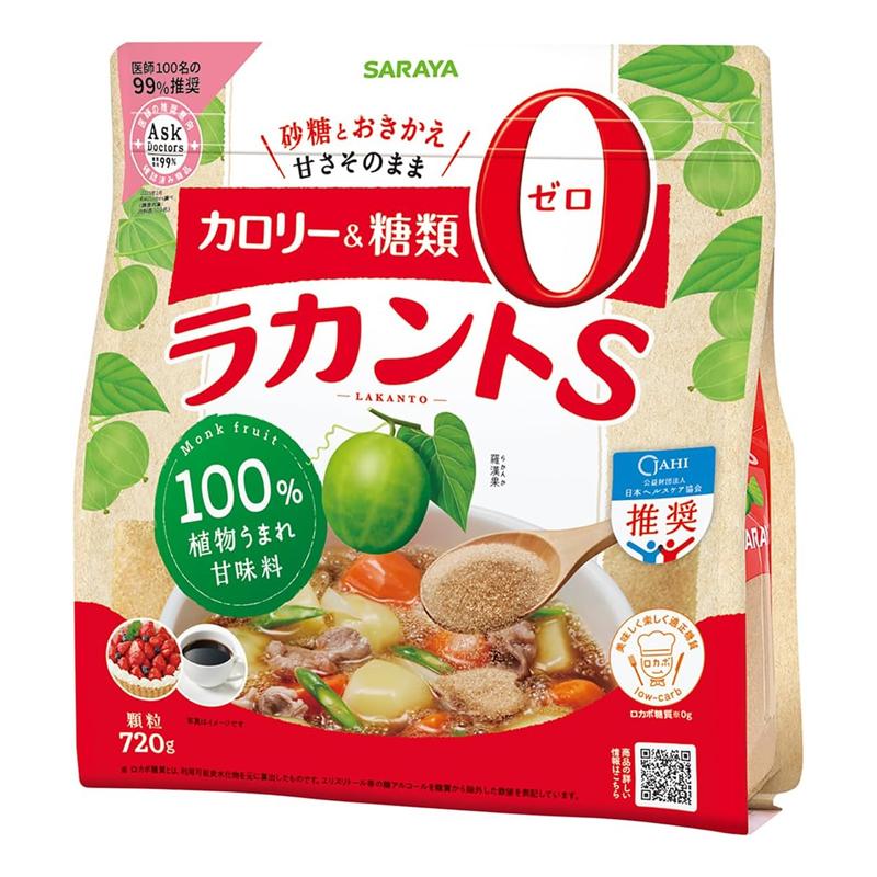 サラヤ】SARAYA 植物由来甘味料 ラカントS顆粒 720g 低カロリー甘味料