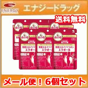 栄養補助食品　 発酵大豆イソフラボンエクオール 30粒×6個セット
