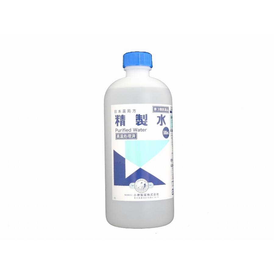 日本薬局方 精製水 一般用 500ml 【第3類医薬品】【小堺製薬