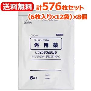 第2類医薬品】【送料無料！合計576枚！】リフェンダフェルビナク （6枚