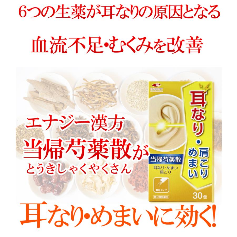 耳鳴りに 耳なりに 送料無料・3個セット エナジー 当帰芍薬散料エキス顆粒 1.5g×30包 第2類医薬品 トウキシャクヤクサンリョウ とうきしゃくやくさん あすつく｜denergy｜09