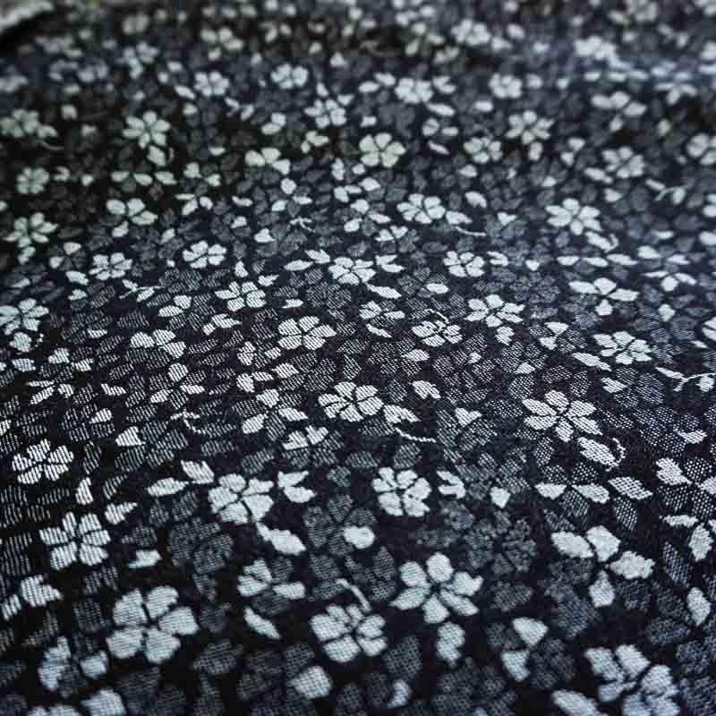 デニム 岡山デニム ジャガードフローラルデニム 8オンス 綿 コットン 100%デニム生地 岡山県産 ジーンズ ジャガード | ブランド登録なし | 01
