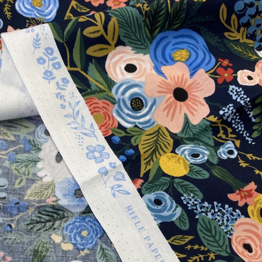 10cm単位 コットンアンドスティール  生地 花柄 プリント シーチング 手芸 ハンドメイド ポーチ バッグ USA コットン 綿 ガーデンパーティー COTTON+STEEL | ブランド登録なし | 16
