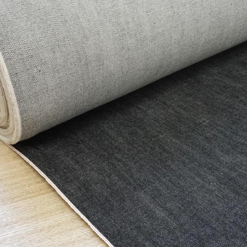 デニム生地 セルビッチブラックデニム 15.2オンス 綿 コットン 100% デニム 岡山デニム ジーンズ | ブランド登録なし