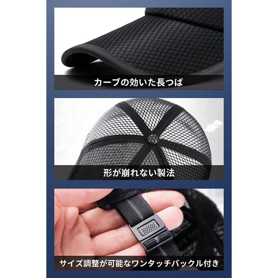 キャップ メンズ メッシュ通気構造 軽量 速乾性熱中症対策 速乾性 帽子 通気性抜群 UVカット 紫外線対策 日よけ メッシュキャップ 野球帽 男女兼用  :bs042:denimstorm - 通販 - 