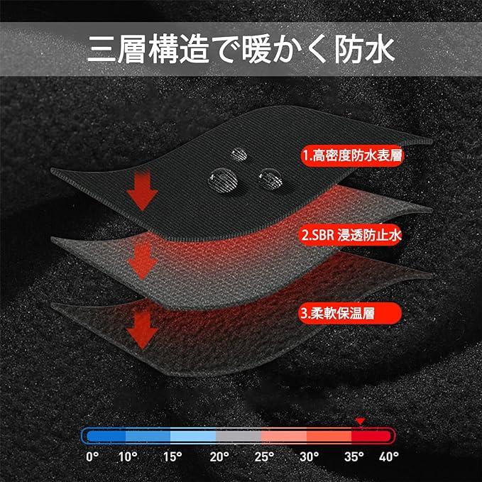 防寒グローブ メンズ レディース 防寒手袋 スマホ対応 指切り 撥水加工 冬用 自転車グローブ タッチパネル対応 男女兼用滑り止め 防寒 アウトドア｜denimstorm｜07