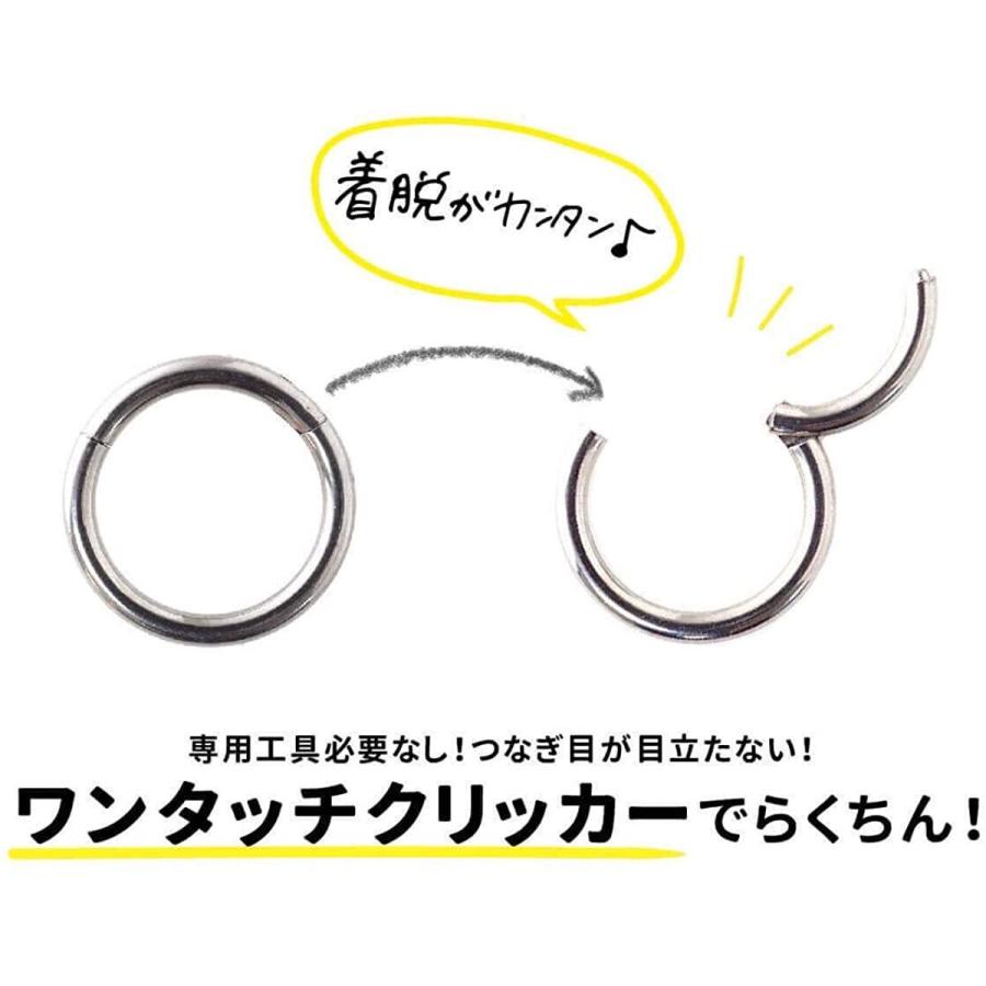 ボディピアス 軟骨ルークイヤリング低刺激性ノーズリング 16G  316L サージカルスチール セプタムジュエリー 金属アレルギー対応 ノーズフープ リップリング |  | 11