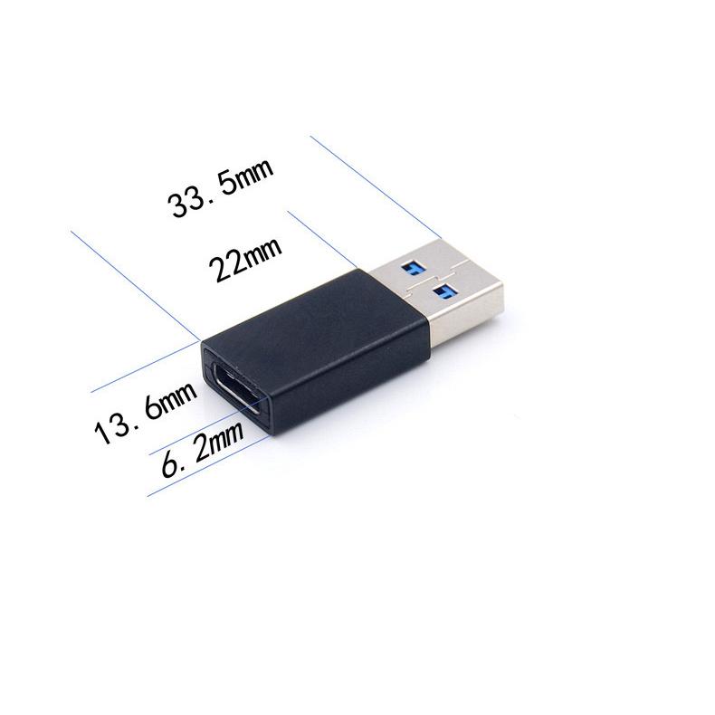 高速データ伝送 Type C to USB 3.0変換アダプタ 急速充電 小型 軽量 高耐久 合金製 ラップトップ、PC、充電器等対応｜denimstorm｜04