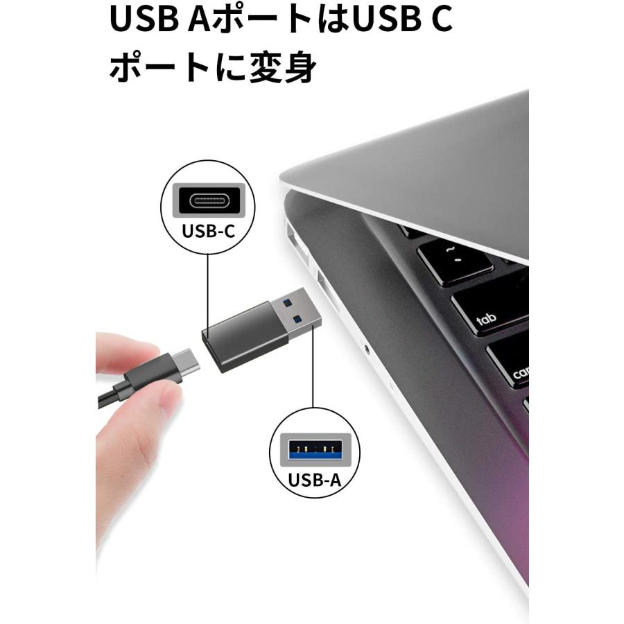 USB 変換アダプタ Type C (メス) to USB 3.0 (オス)小型 10Gbps 急速充電＆高速データ同期 OTGアダプタコネクタコンバータ PC 充電器等対応｜denimstorm｜12
