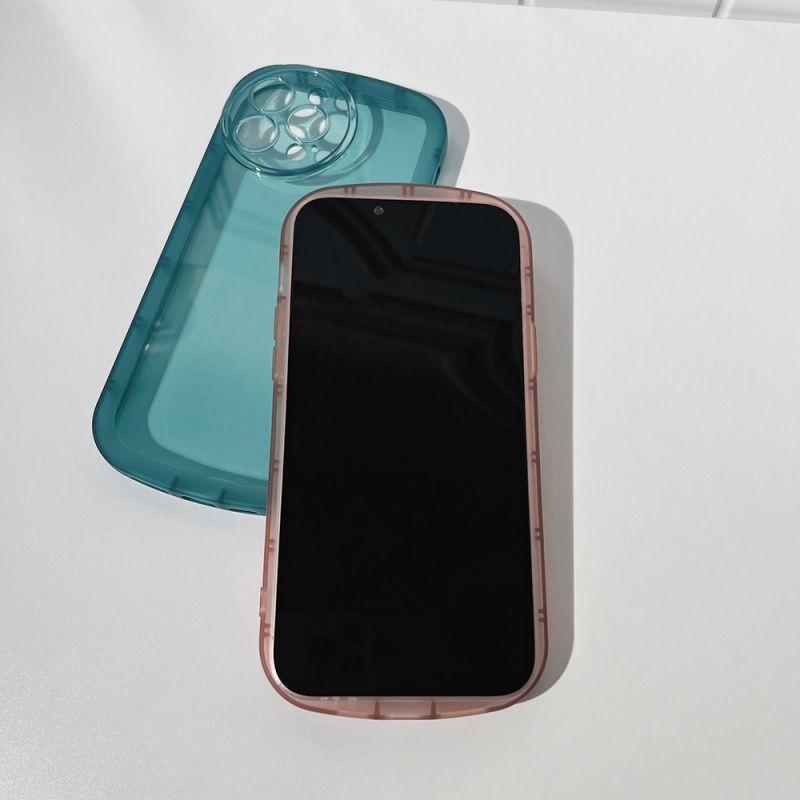 iPhone15 ケース カバー スマホケース 韓国 可愛い透明 アイフォン 耐衝撃 指紋防止 レンズ保護 TPUバンパー 携帯ケース ソフト キャンディーカバー｜denimstorm｜16