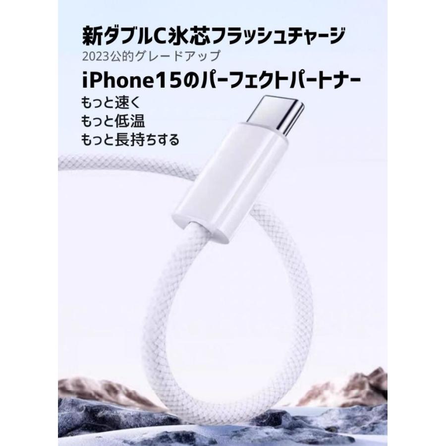 Type-C USB-C ケーブル 35W 5A充電 データ転送 急速充電 PD タイプC スマホ ノートパソコン用 TypeC機種対応 充電コード1m 1.5m 2m iphone15対応｜denimstorm｜11