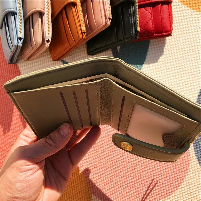 二つ折り財布レディースミニ財布 韓国風 短財布 Ol 開運財布 コインケース 小銭入れ 二つ折り シンプル 日本初の 軽量
