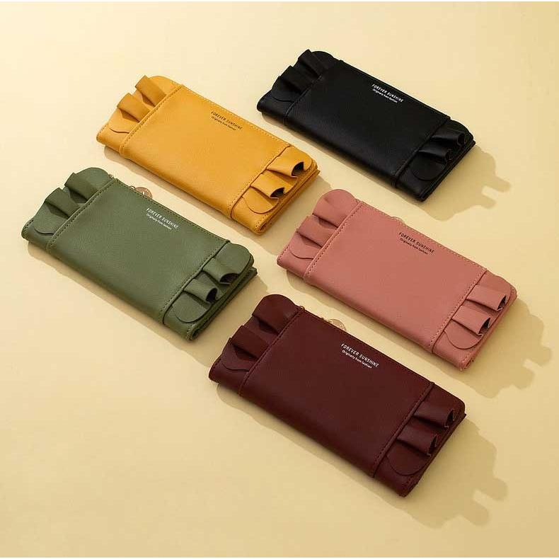 最新のデザイン レザー 二つ折 長財布 カードホルダー グリーン色 送料無料 新品未使用