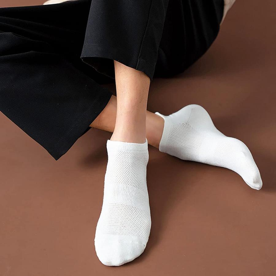 待望 靴下 メンズ ソックス10足組靴下 メンズくるぶしソックス 薄手男性用コットン防臭蒸れにくい通気脱げない くるぶしを守る 24 5 28cm Aynaelda Com