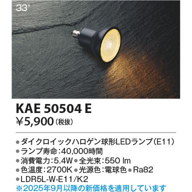 コイズミ照明 KAE50504E LDR5Lランプ/JDR65W相当/高照度/非調光27K
