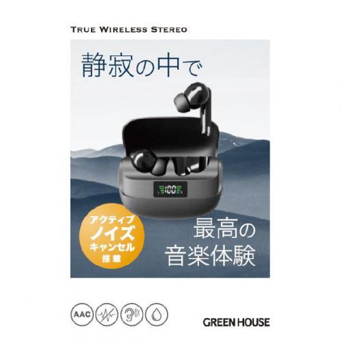 GREEN HOUSE（グリーンハウス） 完全ワイヤレスイヤフォン ブラック GH