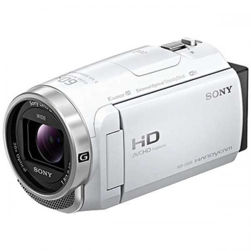 SONY ビデオカメラ Handycam 光学ズーム30倍 64GB ホワイト HDR-CX680W ソニー ハンディカム 〈HDRCX680-WC〉｜denkichiweb