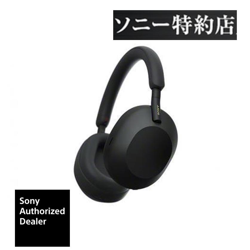 ソニー SONY  Bluetooth対応 ワイヤレスノイズキャンセリングステレオヘッドセット ブラック WH-1000XM5B 〈WH1000XM5-BM〉｜denkichiweb