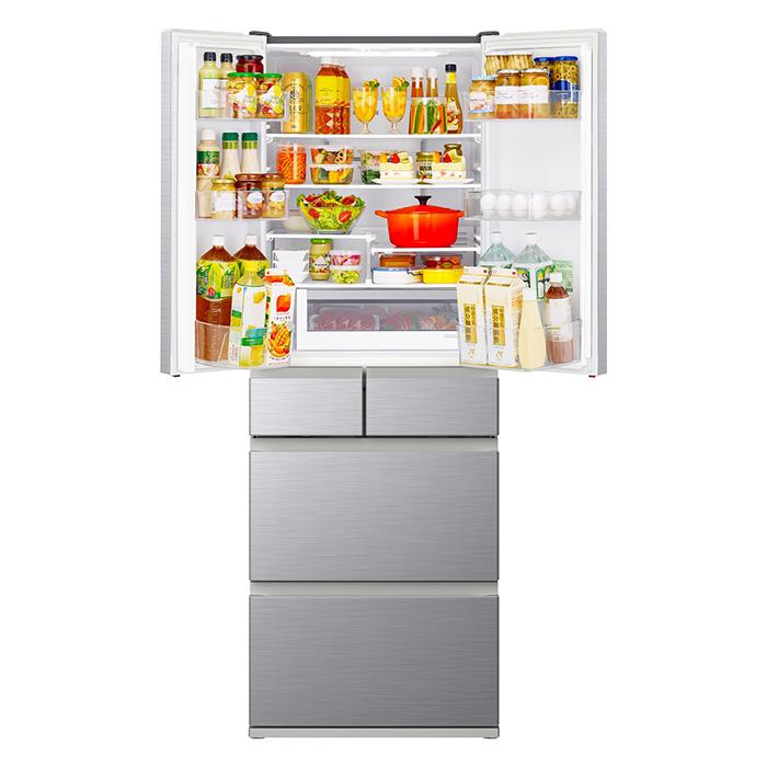 配送設置無料】日立 HITACHI 冷蔵庫 540L 6ドア 観音開き R-H54TG-S