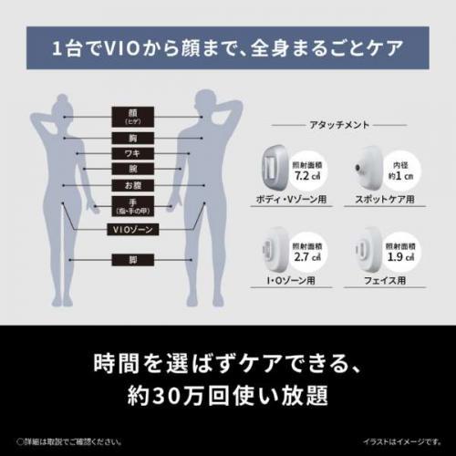 光エステ パナソニック Panasonic スムースエピ スキンクリア グレー