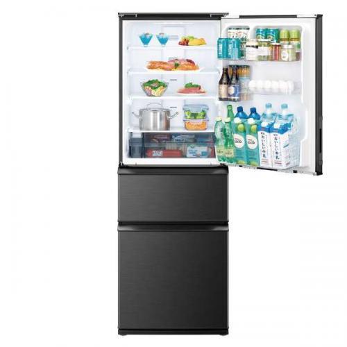 SHARP 【配送設置無料】シャープ 冷蔵庫 374L 両開きダークアッシュ