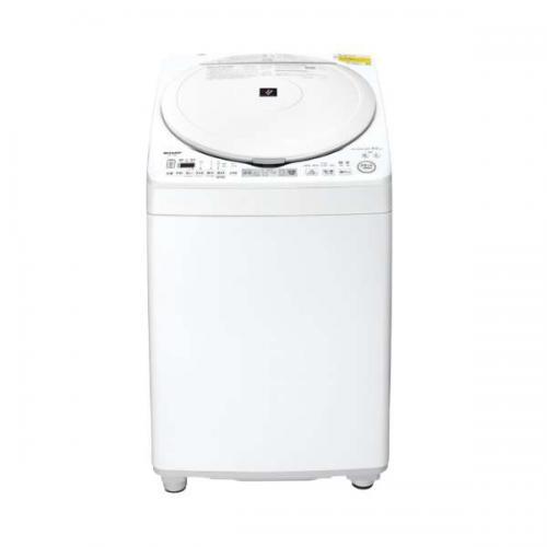SHARP（シャープ） 縦型洗濯乾燥機 洗濯8kg/乾燥4.5kg ES-TX8K-W (宅配