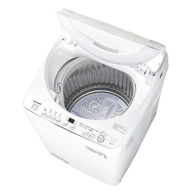 シャープ SHRP 全自動洗濯機 7kg ホワイト系 ES-GE7K-W(宅配サイズ商品