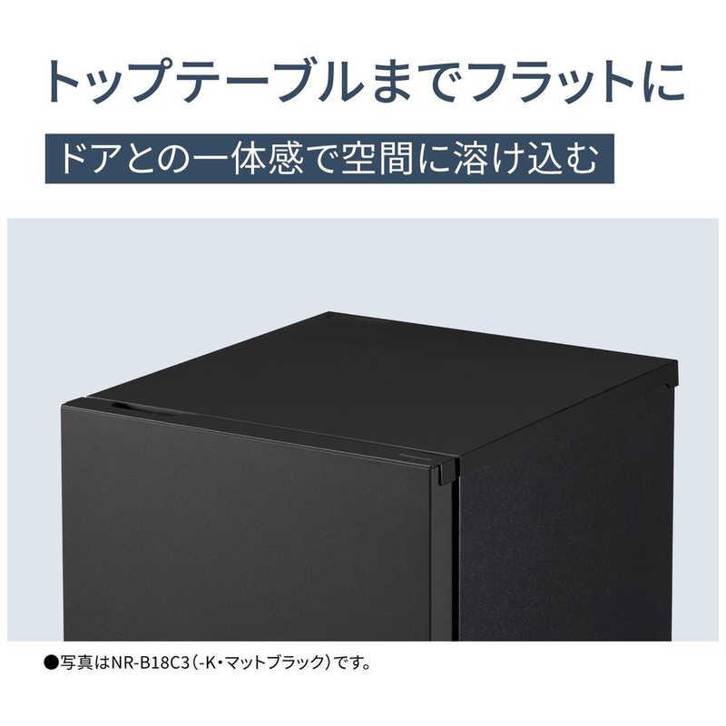 パナソニック Panasonic 冷蔵庫 2ドア 156L 右開き マットブラック NR