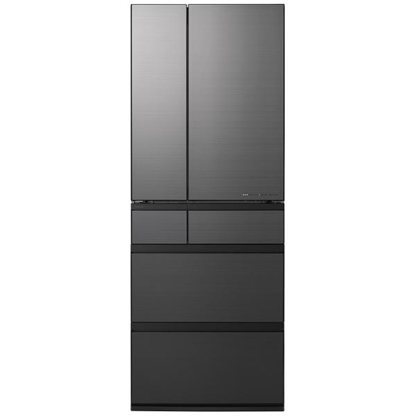 中古美品 パナソニック 大型冷凍冷蔵庫 パナソニック Panasonic 6ドア冷凍冷蔵庫 ミスティスチールグレー NR