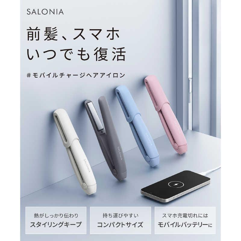 サロニア SALONIA コードレス ストレートヘアアイロン 12mm 140℃〜180