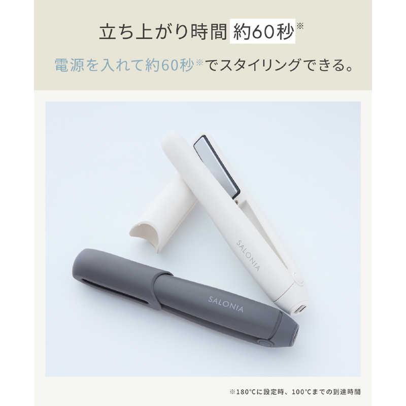 サロニア SALONIA コードレス ストレートヘアアイロン 12mm 140℃〜180