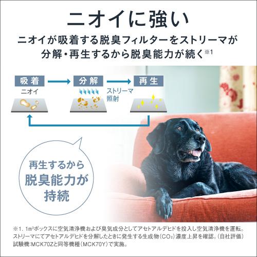 ダイキン DAIKIN 空気清浄機 25畳まで ホワイト ストリーマ搭載