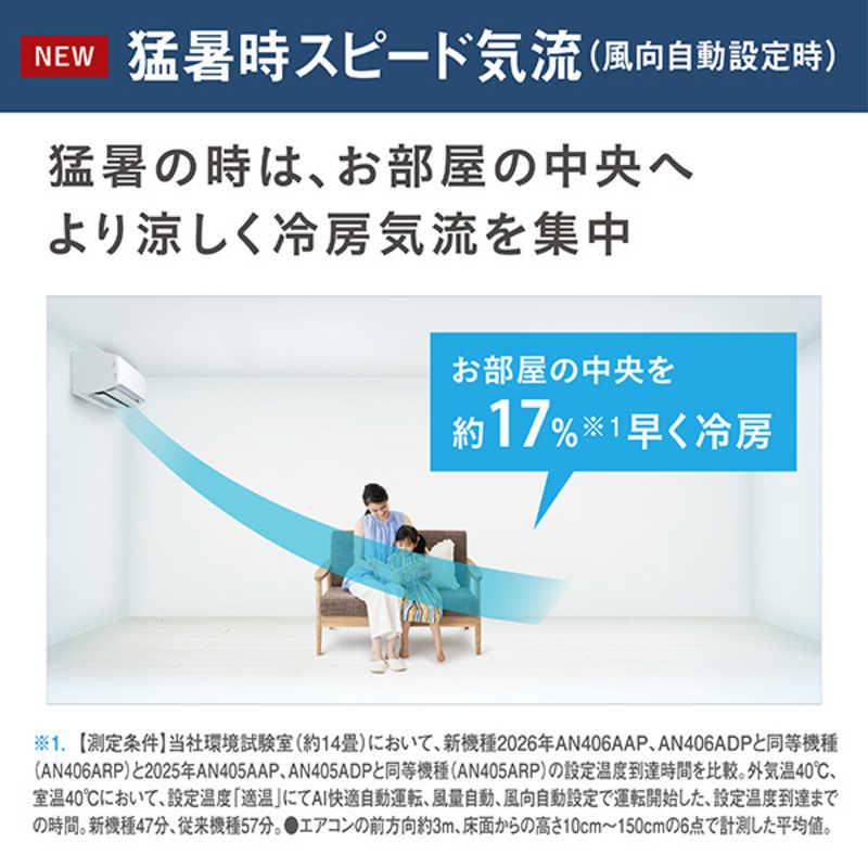 ダイキン DAIKIN エアコン Aシリーズ 8畳用 AN256AAS-W 【工事費別途