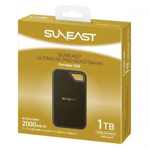 SUN EAST 外付けSSD 1TB SUNEAST サンイースト 外付けSSD ポータブル 1TB ブラック